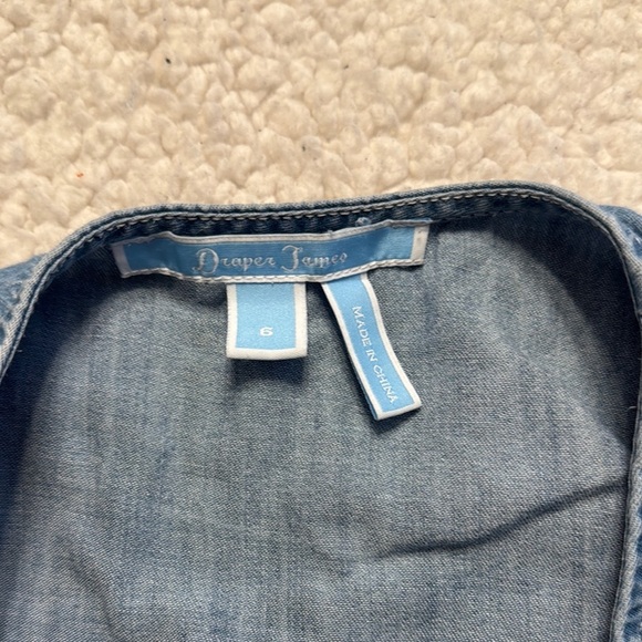 Draper James Blue Wrap Dress - Picture 2 of 4